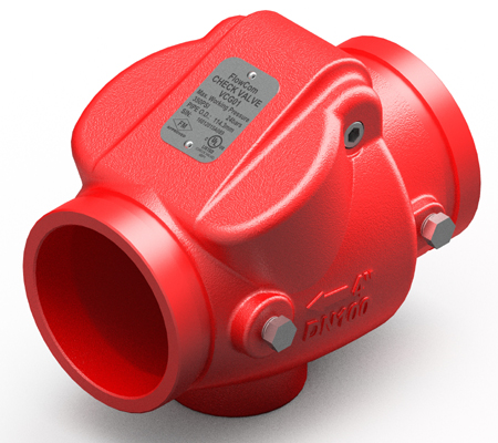 VCG01 - VAN MỘT CHIỀU LÁ LẬT ĐẦU NỐI RÃNH 350PSI